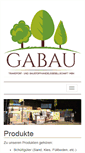 Mobile Screenshot of baustoffe-gabau.de